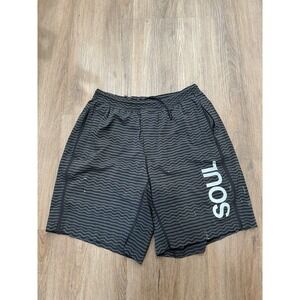 Lululemon T.H.E. Shorts‎ 9" Soulcycle Men's  Short Lined  Size L Flaw